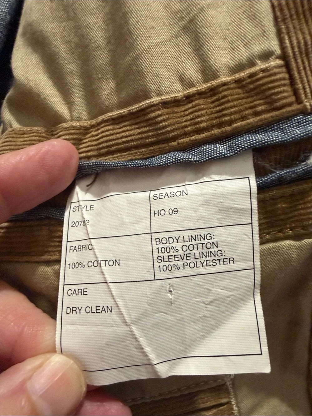 J.Crew Tan Corduroy Blazer Dark Academia Preppy Sport Coat 42R L